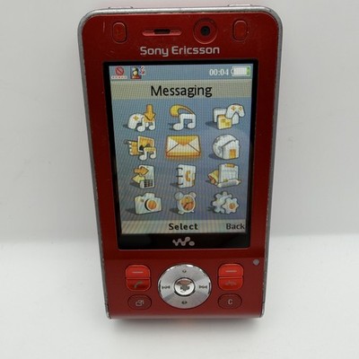 Sony Ericsson Walkman W910i - Red (Orange) Mobile Phone for sale