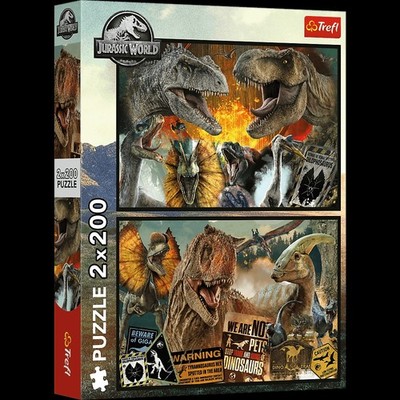 Puzzle Trefl 2x200 Teile Jurassic World 