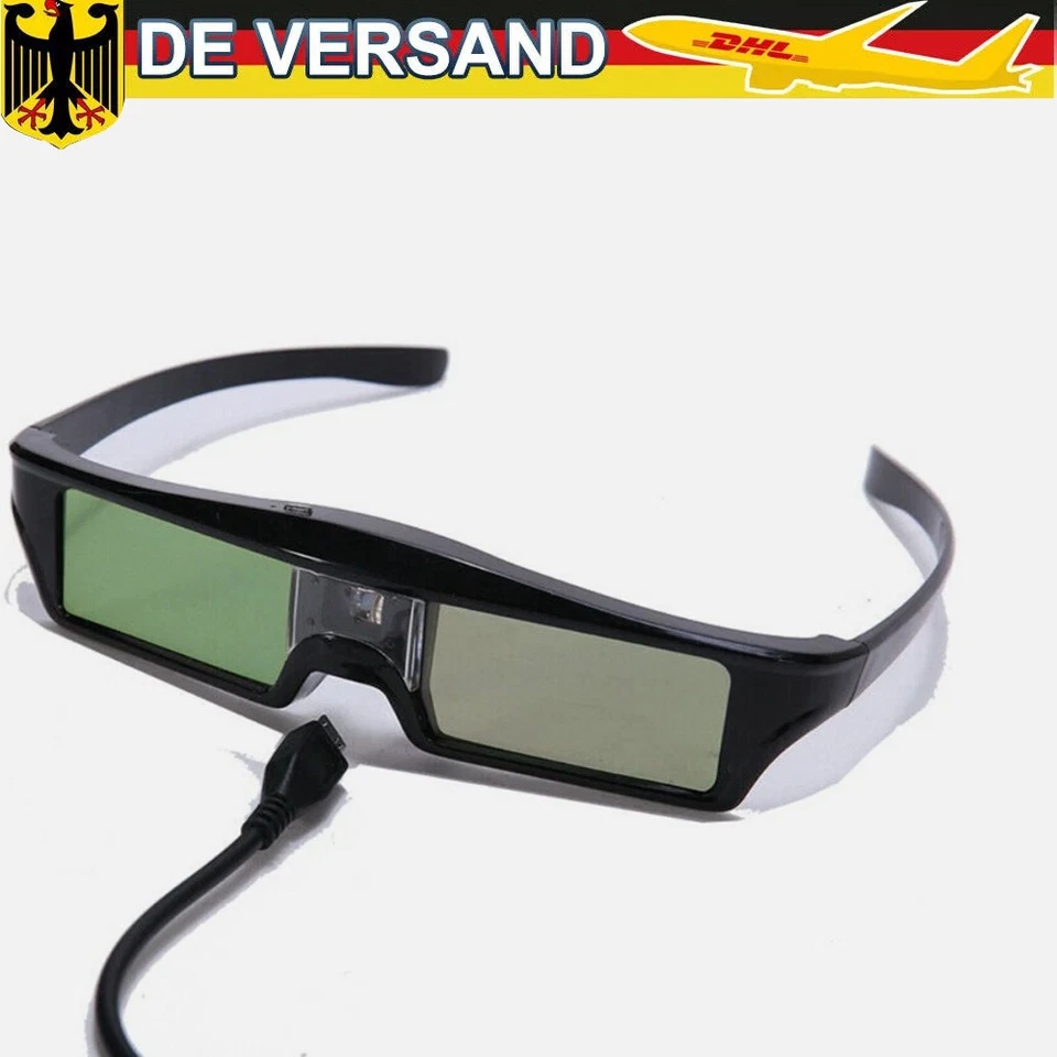MARKENLOS Gafas activas DLP 3D para proyector DLP 3D de Optoma, Vivitec, Viewsonic, BenQ, Acer