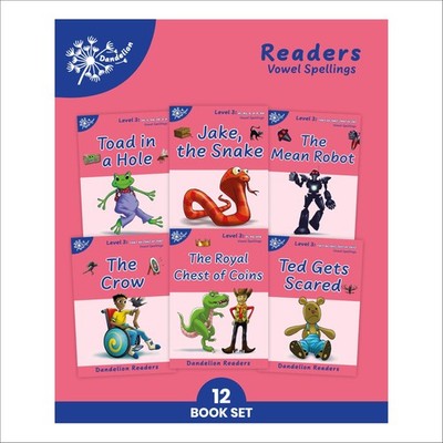 Dandelion Readers Vowel Spellings Level 3 USA series: Decodable