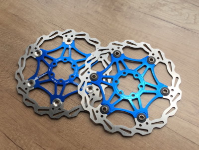 2 pces SNAIL MTB Mountain bike Brake Disc Floating Rotor 160//180//203mm blue