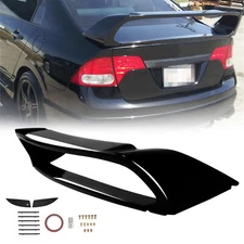 Gloss Blk Painted Rear Trunk Spoiler Wing JDM Mugen Style For Honda Civic 06-11