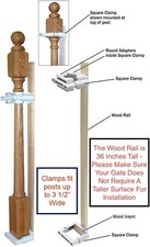 Safety Innovations No Hole Stairway Baby Gate Mounting Kit - No Adhesives - NEW