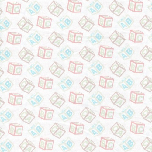 Fabric Freedom Teddy Bears Picnic 100% Cotton Fabric FQ Craft Quilt Patch Pastel - Picture 9 of 14