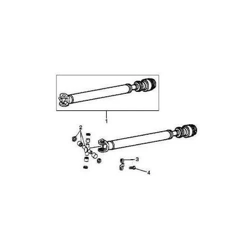 Conjunto de eje de transmisión delantero OEM con estuche de transferencia control activo de dos velocidades 1998-2002 Foto 2 de 2