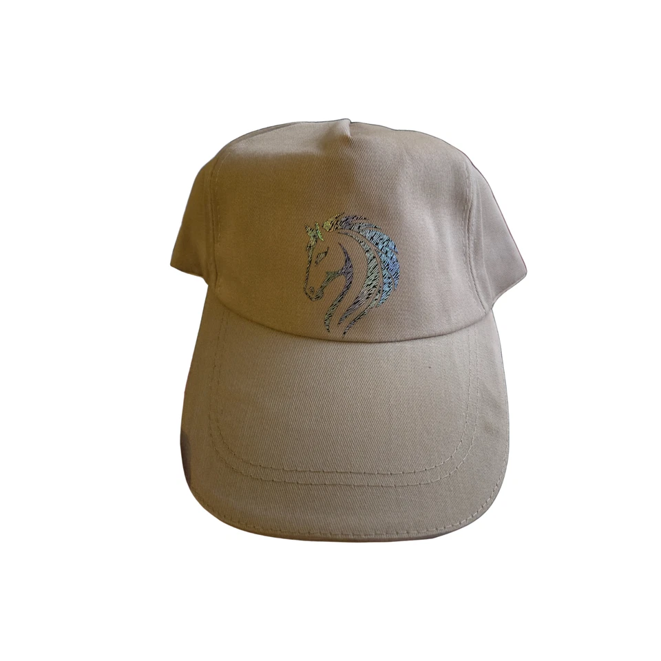 Rainbow Horse Baseball Cap – Shiny Colorful Portrait, Adjustable Unisex Hat - Image 2 of 3