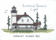 Cross Stitch Kit ~ Historic Lighthouse Sentinel Island Light, AK #HD276 SALE!