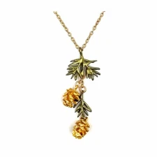 Pine Needle Pendant Necklace By Michael Michaud  - #9391