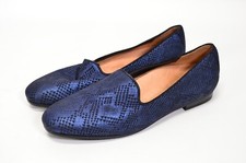 Vionic Willa II Womens Blue Snakeskin Boa Loafers Womens 8