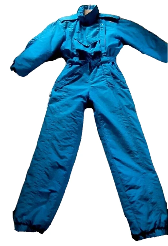 Vintage ETIREL Ski Suit 40 Turquoise Made in Italy Snowsuit Ski Salopettes  Siz40 | eBay