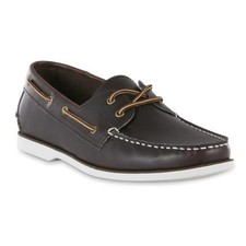 Simply Styled Men's Trevor Boater Brown Boat Shoes Size 7 Medium