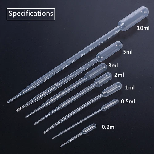 0.2-10ml Clear Plastic Pipettes 10-1000pcs Dropper Liquid Transfer Oils Perfume - Picture 4 of 22