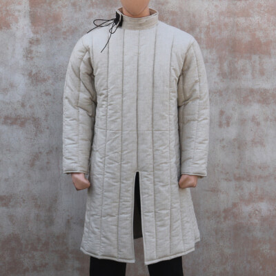 Medieval Linen outfit Gambeson Aketon padded Armor for SCA/Hema and Larp Dress