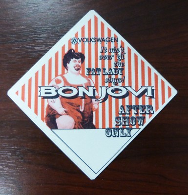 Bon Jovi - It ain´t over til the Fat Lady sings! - VIP - Aftershow Pass