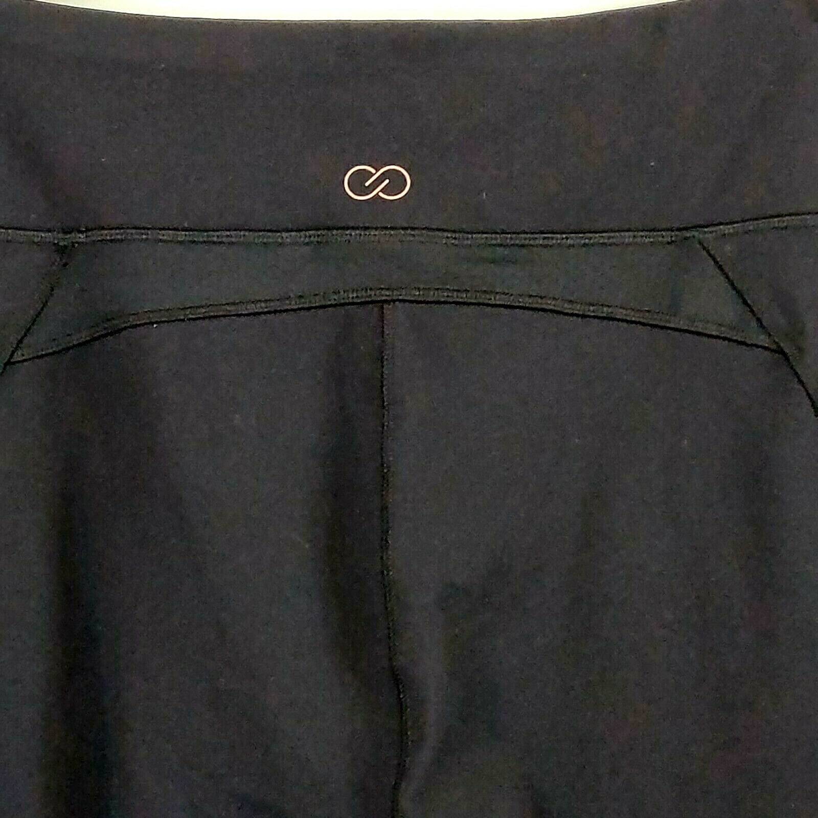 Calia Carrie Underwood Limited Edition Black Onyx Velvet Pieced Leggings Large