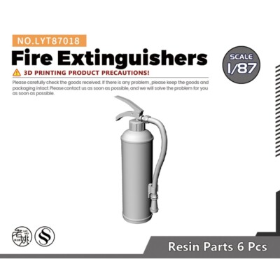 1/87 HO Scale Fire Extinguishers Railroads Scenery Miniatures Factory Building