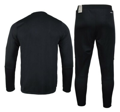 Adidas Men TIRO 21 Track Jackets Training Black Suit Set GYM