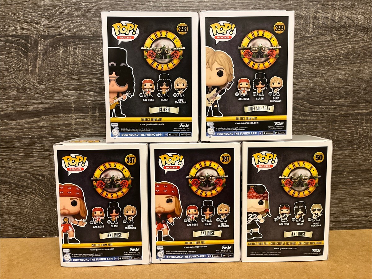 Funko POP! Rocks: Guns N´ Roses Axl Duff Slash Chase Set Of 5