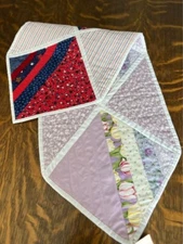 Handmade Reversible Spring 4th July Independence Day Table Runner