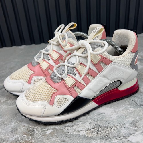 Sneakers Louis Vuitton Run Away Logo Bianco Maglia Pelle 5 UK o 8 US o 38 EUR - Foto 2 di 11