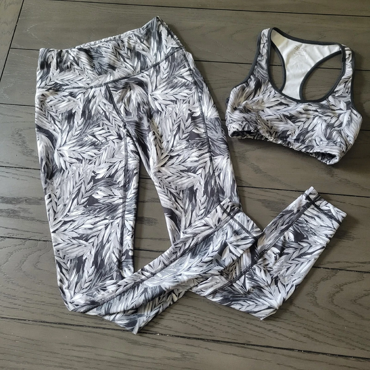 Zelos activewear outfit leggings and Sports bra size xs