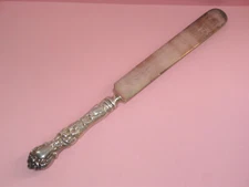 Floral ~ Dinner Knife ~ Olf Style Blade ~ 1835 WALLACE ~ Art Nouveau