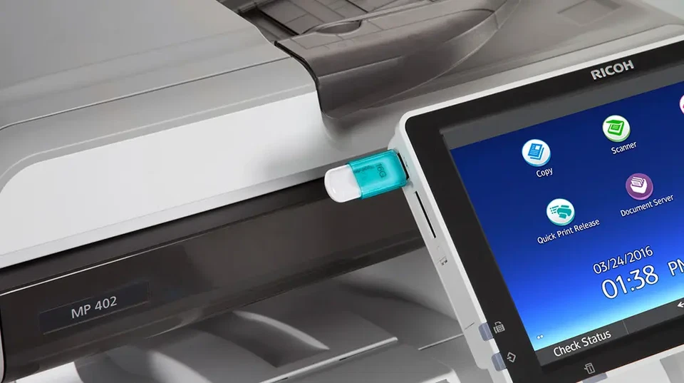 Low Page Count Ricoh MP402SPF MP402 Monochrome Copier MFP Laser Printer MP 402 - Image 2 of 4