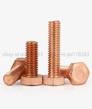 M3 M4 M5 M6 M8 M10 M12 M16 99.9% Pure Copper Allen Screws Hex Head Bolts DIN933