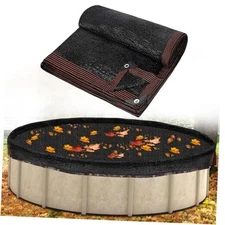 33ft Round Leaf Net Pool Covers for Above Ground Pool - Winter Cover Mesh 