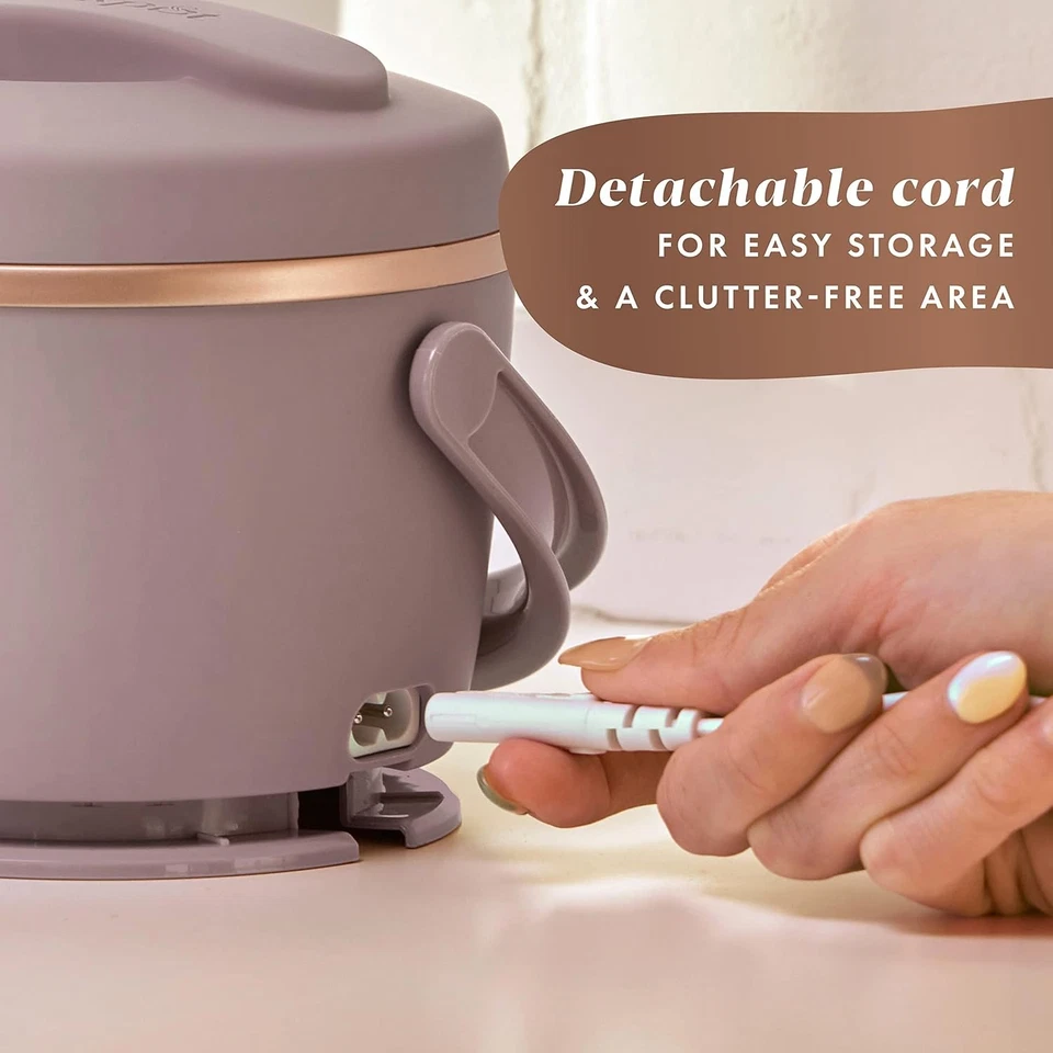 Lonchera Eléctrica Crock-Pot 20oz Rosa Rubor, Calentador de Alimentos Portátil para Viajes Foto 3 de 4