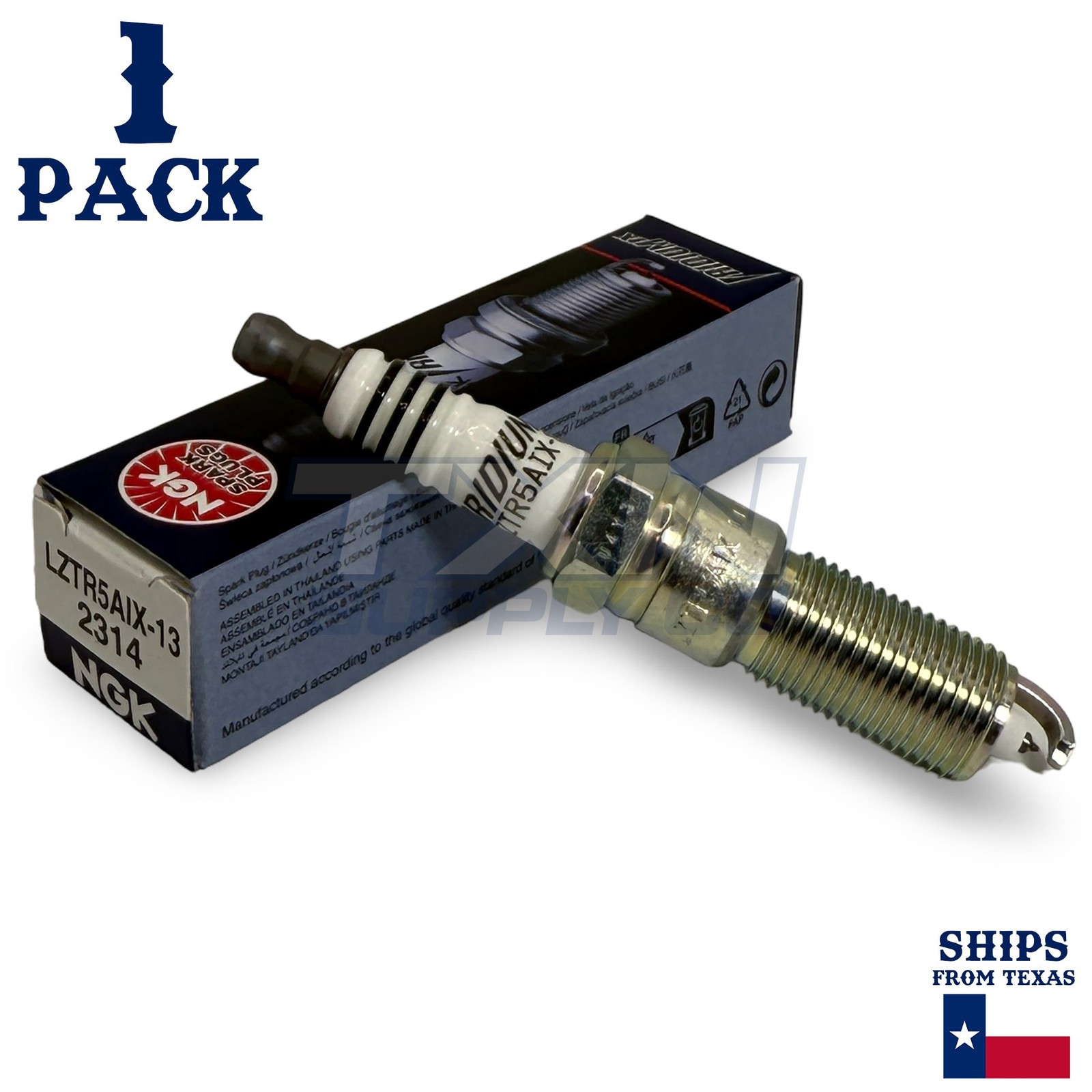 1 Pack NGK Iridium IX 2314 Spark Plugs LZTR5AIX-13