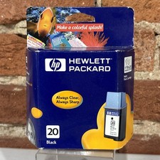 NEW GENUINE HP INKJET HP 20 Black Ink Cartridge C6614DN 610 620 Expired