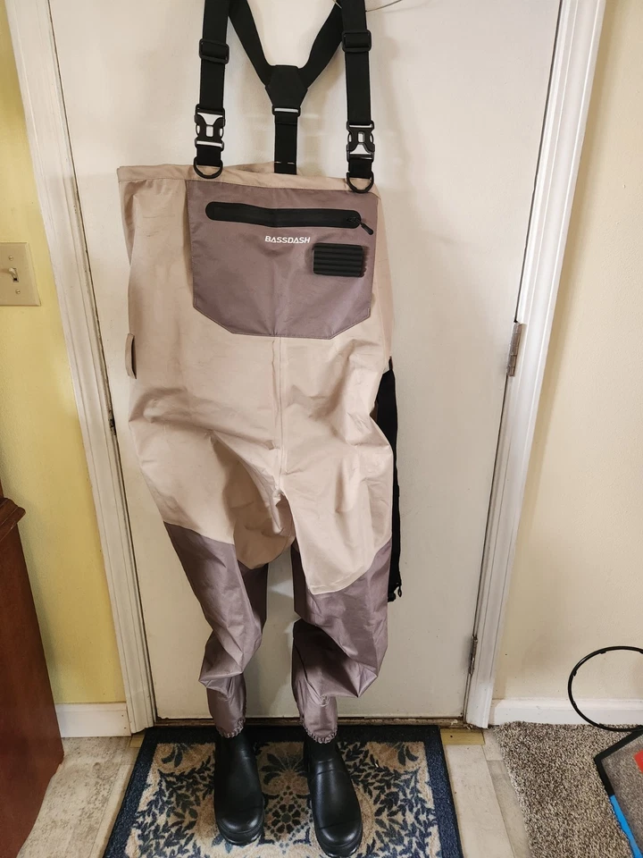 Botas de goma BASSDASH Uper Body Waders grandes 11 BG2032 poliéster Foto 4 de 4