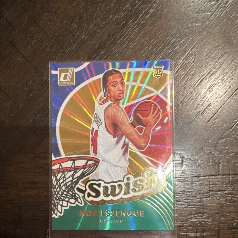Panini 2025-26 Donruss Swish Insert Noa Essengue Chicago Bulls RC #19