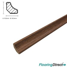 Natural Oak Effect 10x Laminate Floor Scotia Beading 2.4m Metre Length 30 Colour