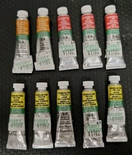 10 Winsor Newton Professional Water Colour *CADMIUM FREE*- 5ml Orange Red Yellow