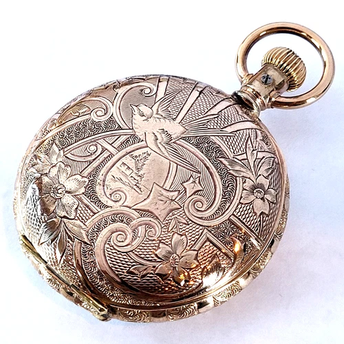 G21 BEAUTIFUL 1893 MINT ELGIN FANCY HUNTING HUNTER RUNS A+!      133 YEARS OLD!