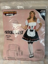 Spooktacular Creations Women Oktoberfest Dirndl Dress German Beer Girl Costume M