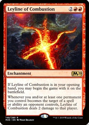 X 1 Leyline of Combustion NM-M M20 148 MTG Magic The Gathering