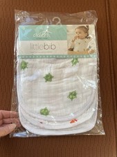 3 Pack aden  anais 100 Cotton Muslin Little Bib snap bibs Life's a Hoot