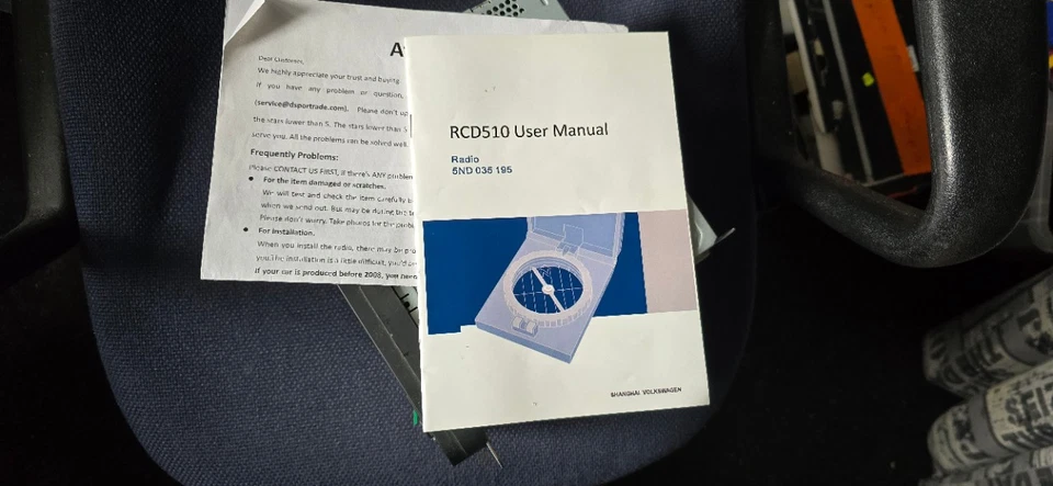 Orig. DELPHI VW 5ND03519B RCD510 CD Autoradio Mp3-Player + Manual guter Zustand - Bild 4 von 4