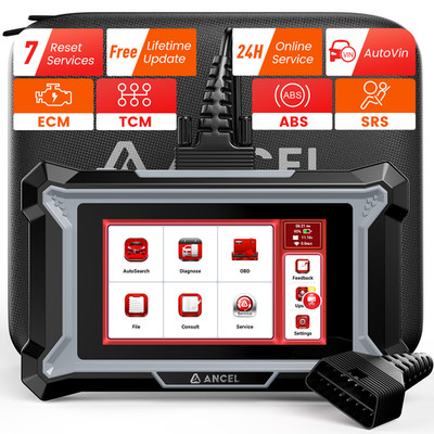 ANCEL DS100 Car OBD2 Scanner: ABS, SRS, Engine & Throttle Diagnostics Scan Tool