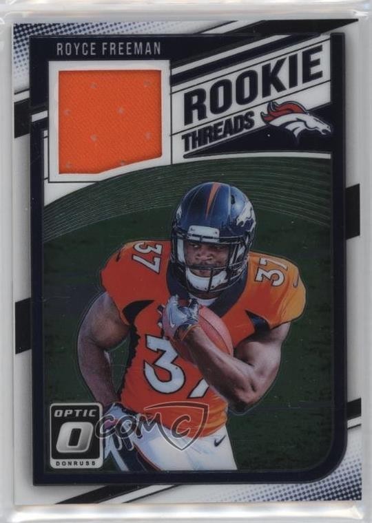 2018 Donruss Optic Rookie Threads Royce Freeman #RT-RF RC 10k8