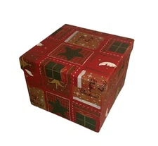 Multicolor Christmas Box 7x7x5.5