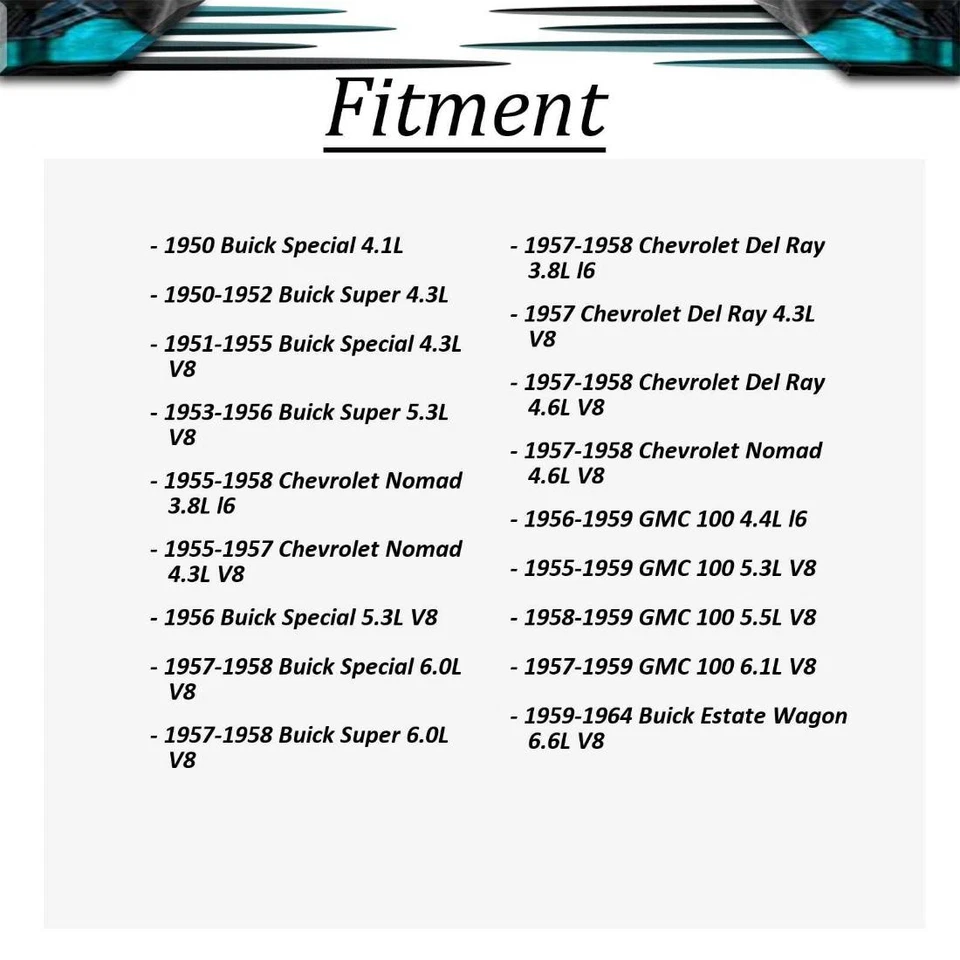 Cilindro de rueda de freno de 2 tambores trasero izquierdo trasero derecho para Buick Special 1952 1953 Foto 2 de 4