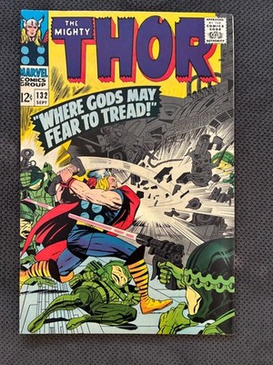 The Mighty Thor #132 (Marvel 1966) 1st Cameo Ego the Living Planet - High Grade