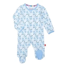 Magnetic Me Blue Signed Sealed Delivered Magnetic Model Footie 3-6 months