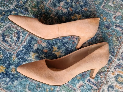 Clarks Linvale Jerica Heels Coral Leather Suede Shoes UK 6,5 ~leicht beschädigt~ - Bild 2 von 12