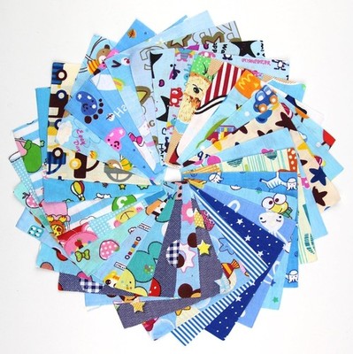 30 stücke Blaue Serie Stoff 100% Baumwolle gedruckt begrenzte Patchwork