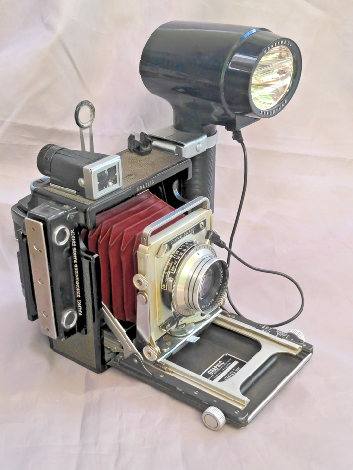 Graflex Century Graphic 2x3 Camera w/ Flash and Roll Holder | eBay